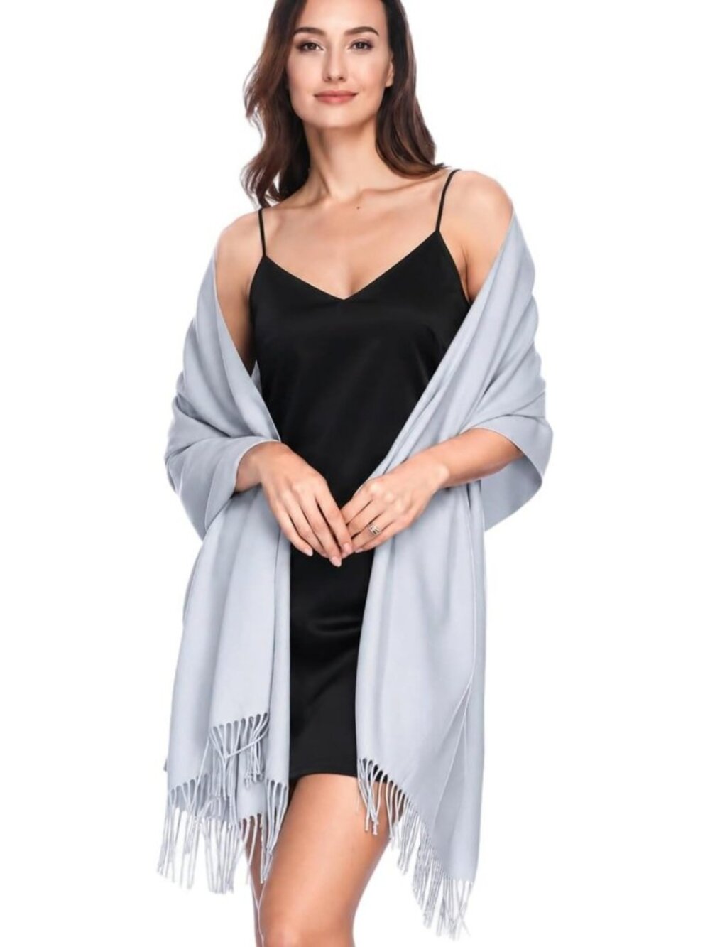 Elegant Pashmina Shawl Wrap for Weddings, Evening Dresses & Bridesmaids